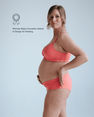 [Sugar Coral] #nl aanpasbare zwangerschaps- en voedingsbh feelou won de baby innovation awards in categorieen design en feeding
