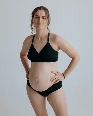 [Magic Black] adjustable maternity bra pregnant women front