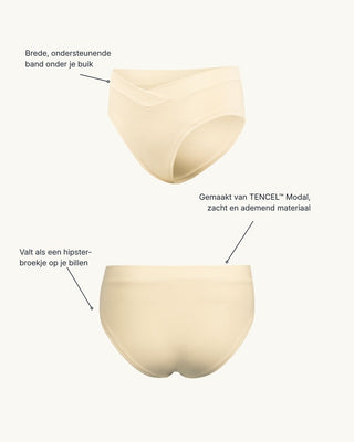 [Vanilla Swirl] #nl comfortabele zwangerschapsslip