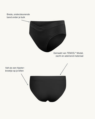 [Magic Black] #nl comfortable zwangerschapsslips voor onder je buik