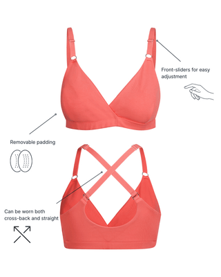 [Sugar Coral] #en usp's of the adjustable maternity bra