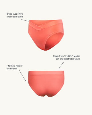 [Sugar Coral] #en under belly maternity panties comfortable